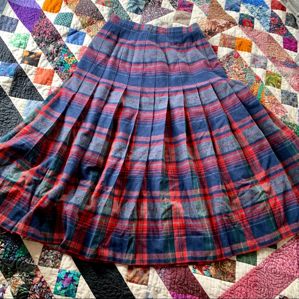 Pendleton Virgin Wool Plaid Skirt